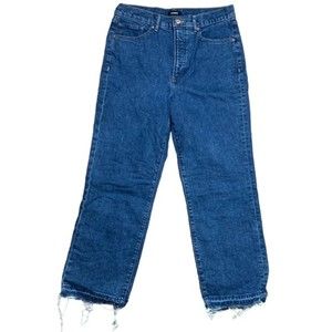 Express Womens 10R Denim Straight Super High Rise Jeans